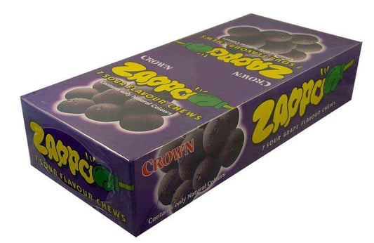Zappo - Grape Chews (60 packs in Display Unit)