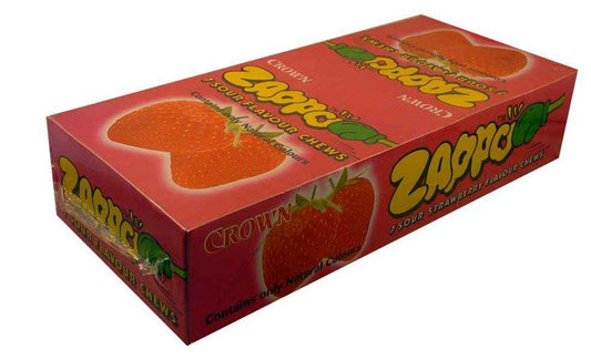 Zappo - Strawberry Chews (60 packs in Display Unit)
