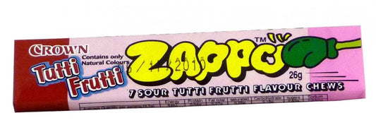 Zappo - Tutti-Fruity Chews (60 packs in Display Unit)