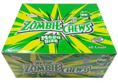 Zombie Chews - Sour Lime (60 bars in a Display Unit)